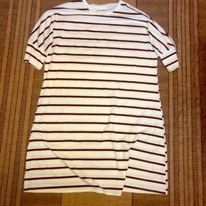 Dark Blue & White Stripped Dress